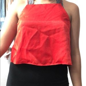 Red Satin Camisole